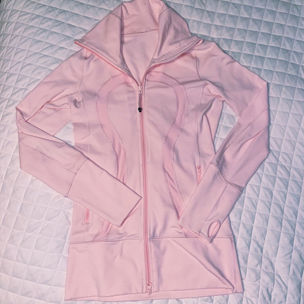 RARE LULULEMON INSTRIDE JACKET-LIGHT PINK